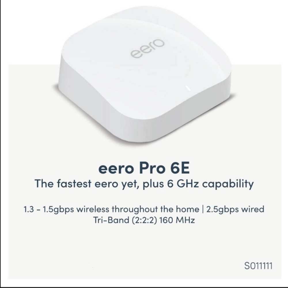eero Pro 6E WiFi Router / Modem